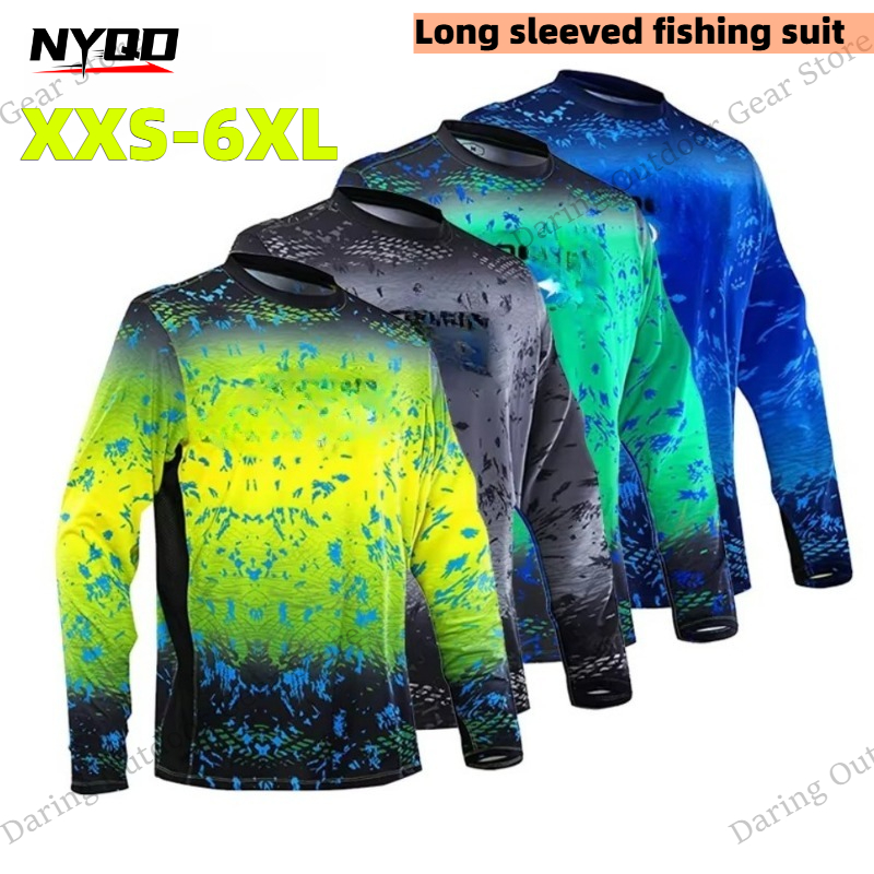 Fishing Shirt Uv Protection - Men's Long Sleeve UPF 50+ Fishing