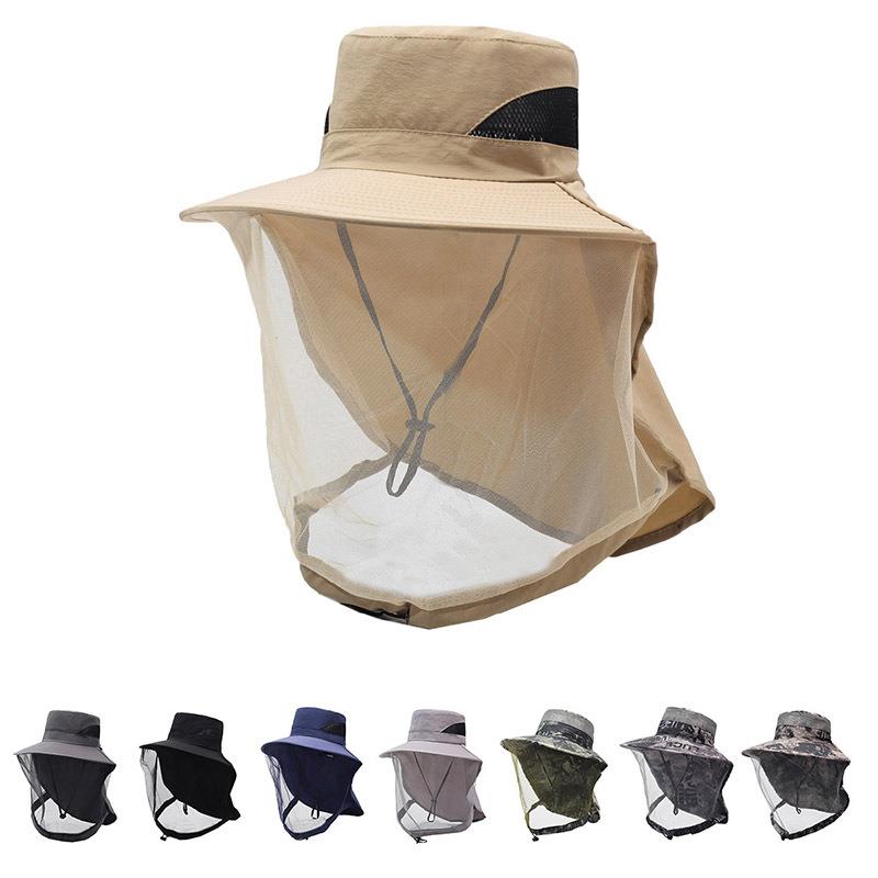 Fishing Mask Sun Protection - Outdoor Mosquito Proof Hat Unisex Fishing