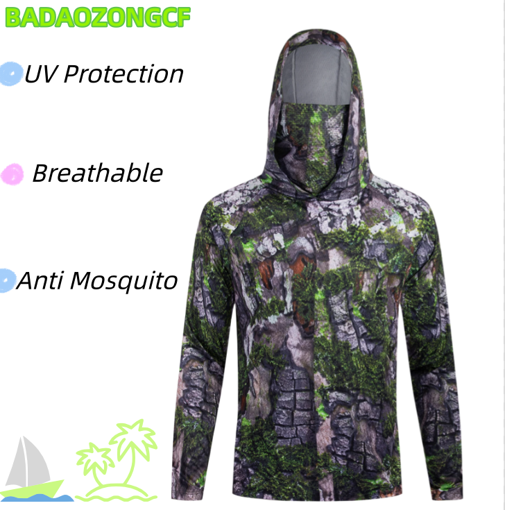 Fishing Hooded Shirts Men's UV - Fishing Shirt Uv Protection review and price